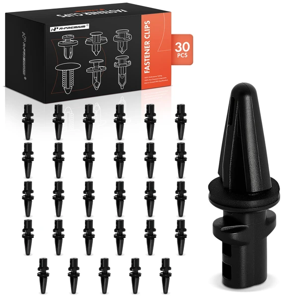 2005-2010 INFINITI QX56 30 Pcs Nylon Black Rear Bumper Retainer A-Premium APRCF774