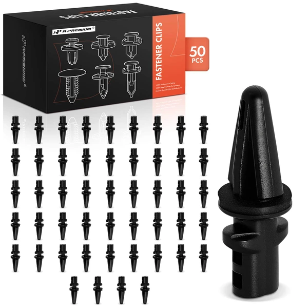 2005-2010 INFINITI QX56 50 Pcs Nylon Black Rear Bumper Retainer A-Premium APRCF775