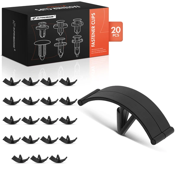 1984-1995 Dodge Caravan 20 Pcs Nylon Black Hood Weatherstrip Retainer A-Premium APRCF776