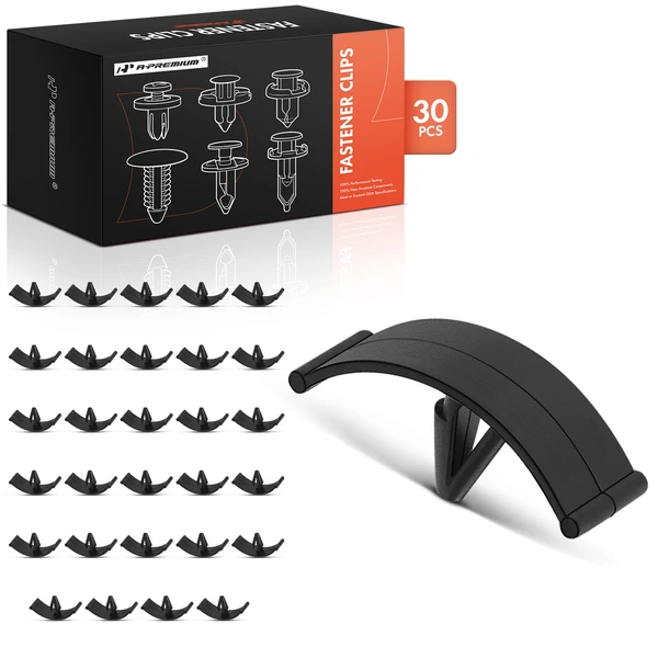 1984-1995 Dodge Caravan 30 Pcs Nylon Black Hood Weatherstrip Retainer A-Premium APRCF777