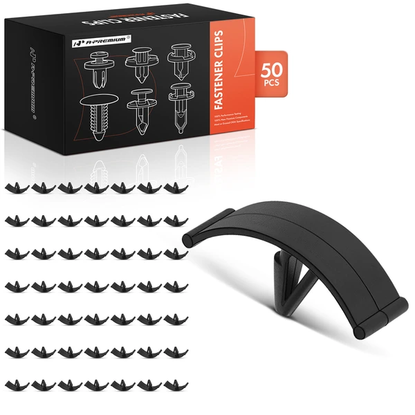 1984-1995 Dodge Caravan 50 Pcs Nylon Black Hood Weatherstrip Retainer A-Premium APRCF778