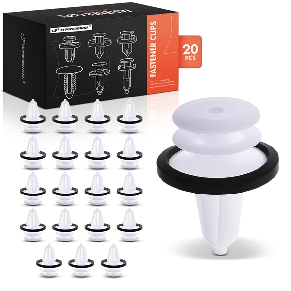 2013-2024 Ford Escape 20 Pcs Nylon White Trim Panel Retainer A-Premium APRCF786