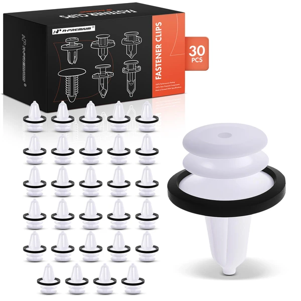 2010-2011 Mercury Milan 30 Pcs Nylon White Trim Panel Retainer A-Premium APRCF787