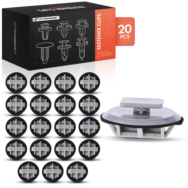 20 Pcs Nylon Gray Molding Clip A-Premium APRCF789