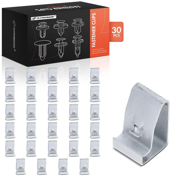 2007-2012 Dodge Nitro 30 Pcs Metal Silver Front & Rear Bumper and Grille Fastener A-Premium APRCF805