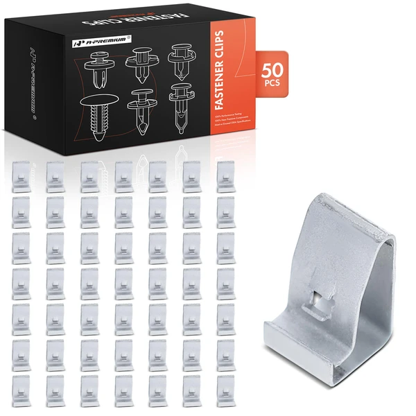 2006-2010 Jeep Commander 50 Pcs Metal Silver Front & Rear Bumper and Grille Fastener A-Premium APRCF806