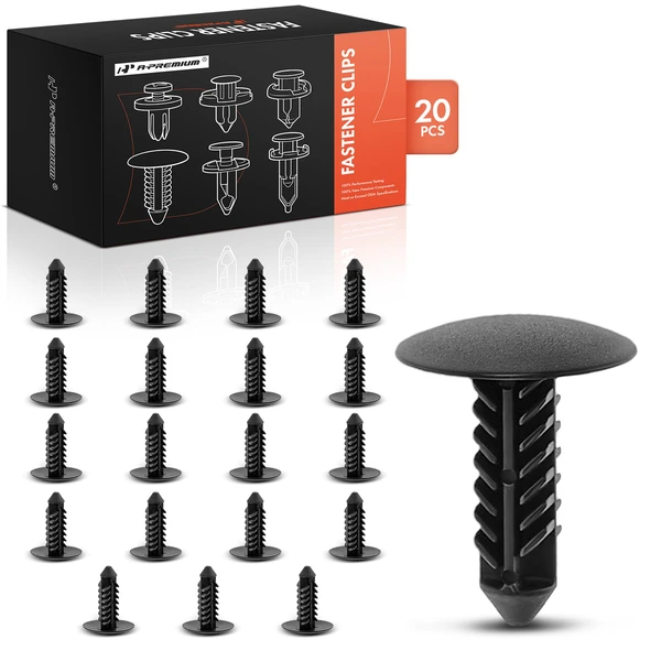 2010-2017 GMC Terrain 20 Pcs Nylon Black Bumper & Fender Apron Retainer A-Premium APRCF819