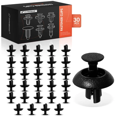 30 Pcs 7mm Nylon Engine Cover Grille Bumper Retainer Clip Push-Type