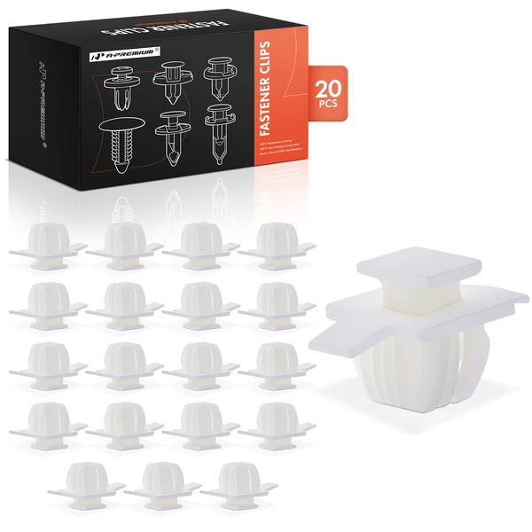 2007-2018 Honda CR-V 20 Pcs Nylon White Fender Molding Clip A-Premium APRCF834