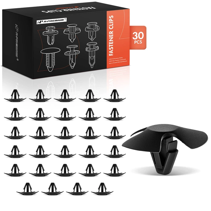 2004-2020 Toyota Sienna 30 Pcs Nylon Black Hood Insulation Retainer A-Premium APRCF841