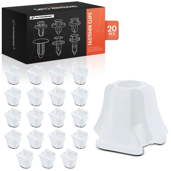 20 Pcs 12.7-14.29mm Nylon White Adjusting Nut A-Premium APRCF864