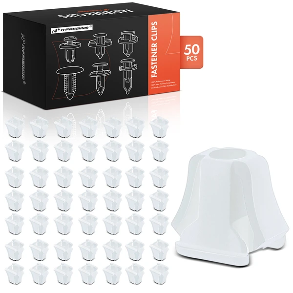 50 Pcs 12.7-14.29mm Nylon White Adjusting Nut A-Premium APRCF866