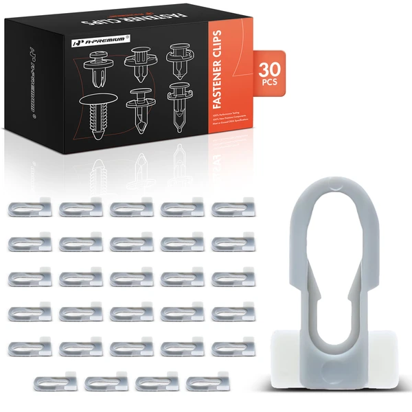 30 Pcs Nylon Gray Body Side Molding Clip A-Premium APRCF883