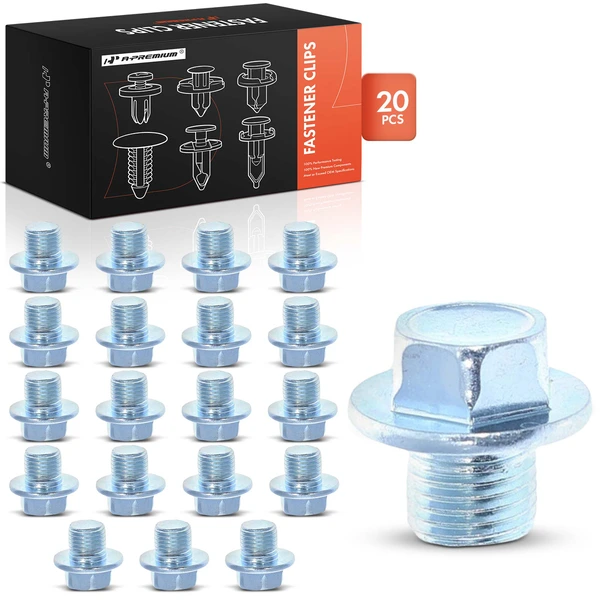 2012-2015 Scion iQ 20 Pcs Steel Oil Drain Plug Retainer Clip A-Premium APRCF891