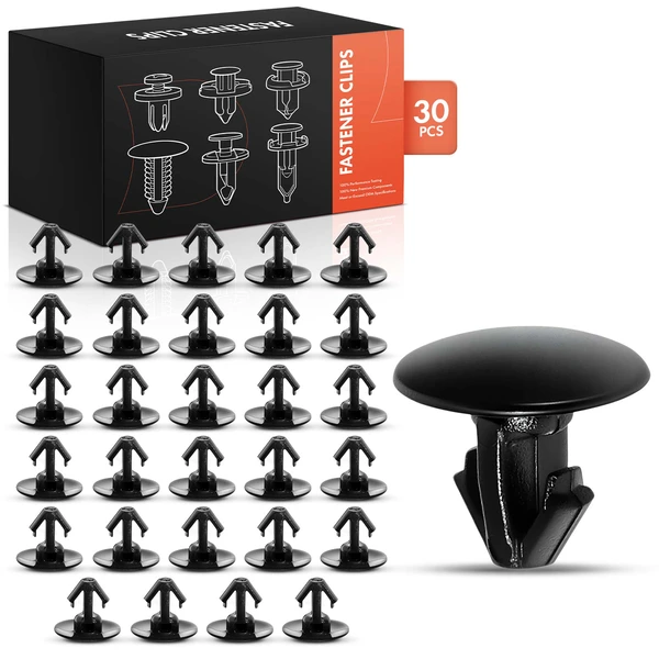 2007-2024 Mazda 3 30 Pcs Nylon Black Weatherstrip Retainer Clip A-Premium APRCF901