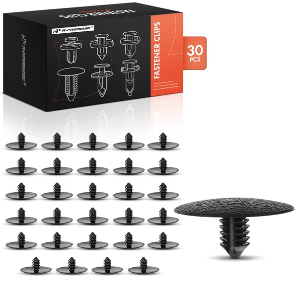 2010-2011 Mercury Milan 30 Pcs Nylon Black Hood Insulation Retainer A-Premium APRCF910