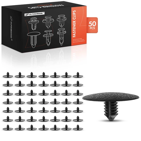 2010-2011 Mercury Milan 50 Pcs Nylon Black Hood Insulation Retainer A-Premium APRCF911