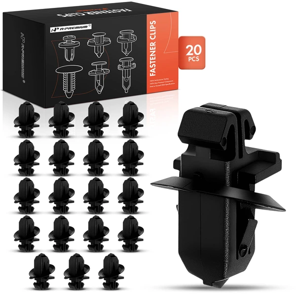 2003-2009 Lexus GX470 20 Pcs 7.6 X 8.3mm Nylon Black Molding Clip A-Premium APRCF912