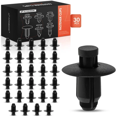30 Pcs 7mm Nylon Cowl & Bumper Retainer Clip Push-Type