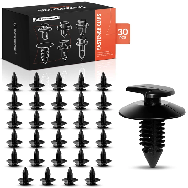 1991-1995 1997-2015 Jeep Wrangler 30 Pcs Nylon Black Door Panel Retainer Clip A-Premium APRCF934