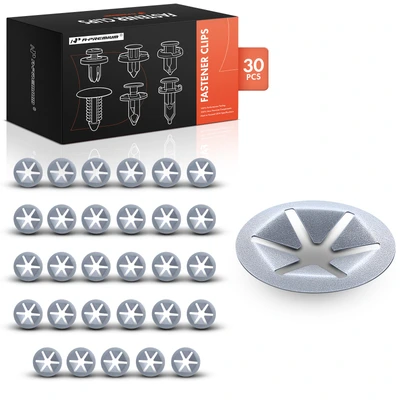 30 Pcs 24mm Zinc Metal Retainer Fasteners Push-On