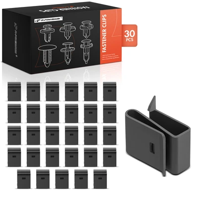 30 Pcs Metal Black Radiator Shroud Clip A-Premium APRCF940