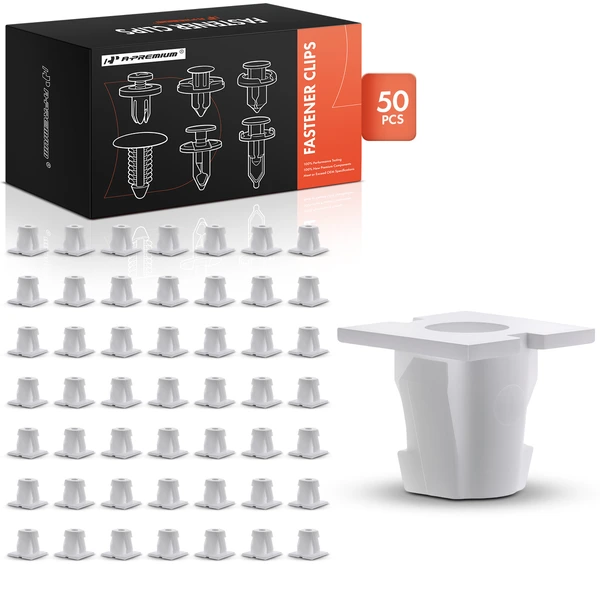 2007 Kia Spectra5 50 Pcs Nylon White Body Side Molding Retainer A-Premium APRCF944