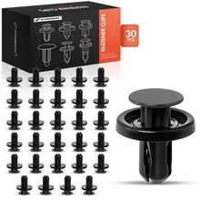 2011-2016 Scion tC 30 Pcs 9mm Nylon Black Bumper & Engine Under Cover Retainer A-Premium APRCF955