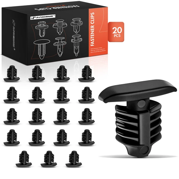 20 Pcs Nylon Black Hood Seal Retainer Clip A-Premium APRCF972
