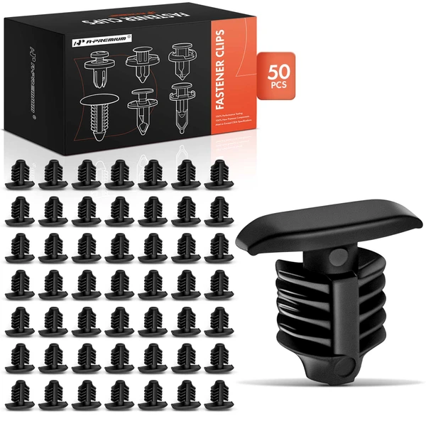 50 Pcs Nylon Black Hood Seal Retainer Clip A-Premium APRCF974