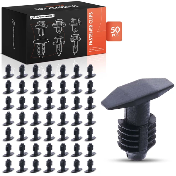 2009-2013 Hyundai Sonata 50 Pcs Nylon Black Hood Seal Retainer Clip A-Premium APRCF977