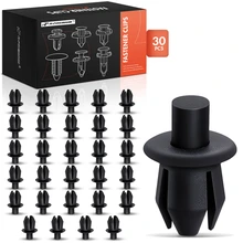 1990-2003 Volkswagen Passat 30 Pcs 8mm Nylon Black Push Type Retainer Clip A-Premium APRCF982