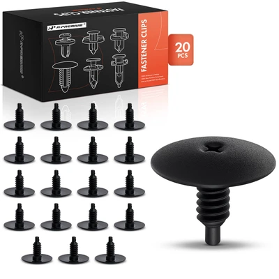 20 Pcs 6.5mm Nylon Grille Retainer Fastener Clips