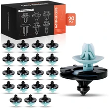 20 Pcs 9mm Nylon Door Trim Panel Retainer Clips