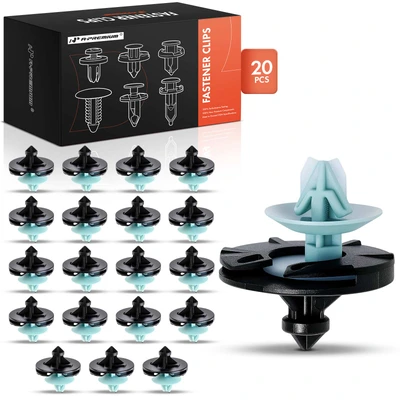 20 Pcs 9mm Nylon Door Trim Panel Retainer Clips