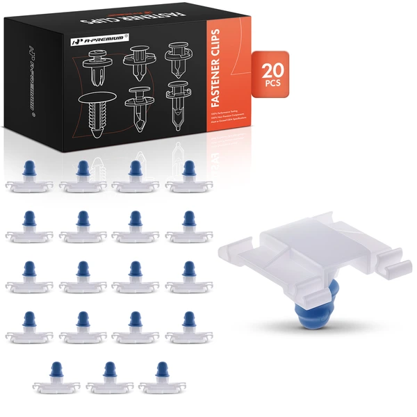 20 Pcs Nylon White Door Molding Retainer Clip A-Premium APRCF990