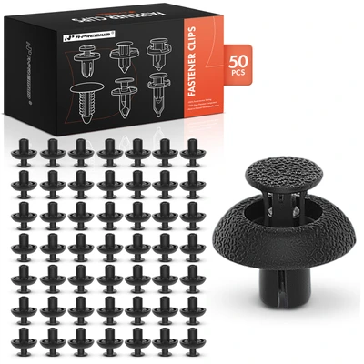 50 Pcs 7mm Nylon Radiator Support & Engine Cover Clips