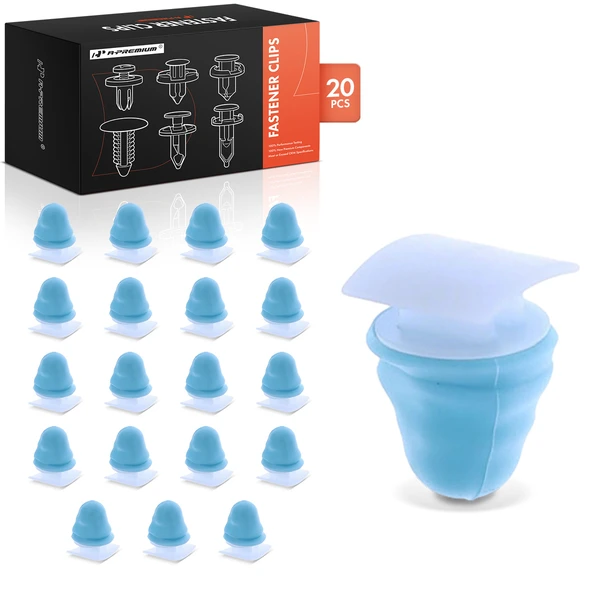 2014-2017 Audi SQ5 20 Pcs Nylon Blue & White Door Molding Retainer Clip A-Premium APRCF2078