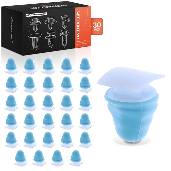 2014-2017 Audi SQ5 30 Pcs Nylon Blue & White Door Molding Retainer Clip A-Premium APRCF2079