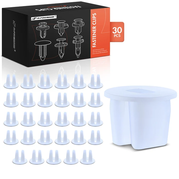 30 Pcs Nylon Natural Front Door Trim Grommet A-Premium APRCF2085