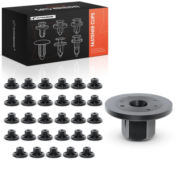 2011-2018 Porsche Cayenne 30 Pcs Nylon Black Fender Liner Nut A-Premium APRCF2091