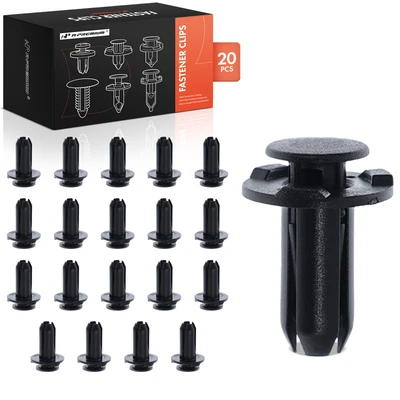20 Pcs 10mm Nylon Rocker Moulding & Mud Guard Retainer Clip Push-Type