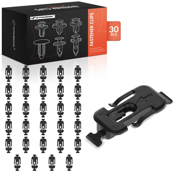 2010-2014 Audi A5 30 Pcs Nylon Black Rocker Molding Clip A-Premium APRCF2106