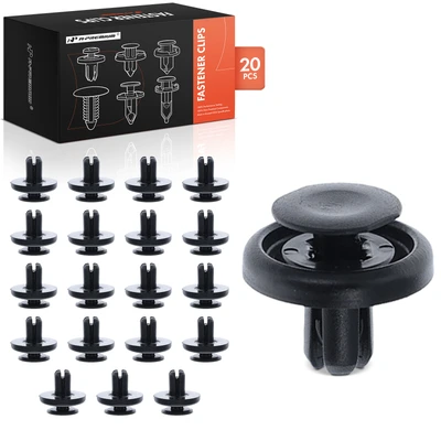 20 Pcs 7mm Nylon Fender Liner Retainer Clip Push-Type
