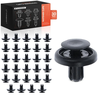 30 Pcs 7mm Nylon Fender Liner Retainer Clip Push-Type