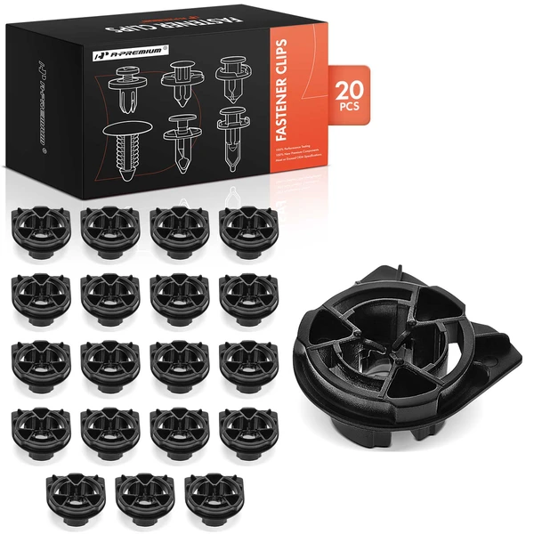 2016-2018 Audi TTS Quattro 20 Pcs Nylon Black Door Trim Panel Retainer Clip A-Premium APRCF2117