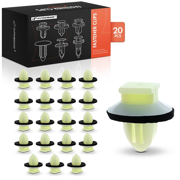 20 Pcs Nylon Yellow Door Rocker Panel Molding Retainer Clip A-Premium APRCF2138