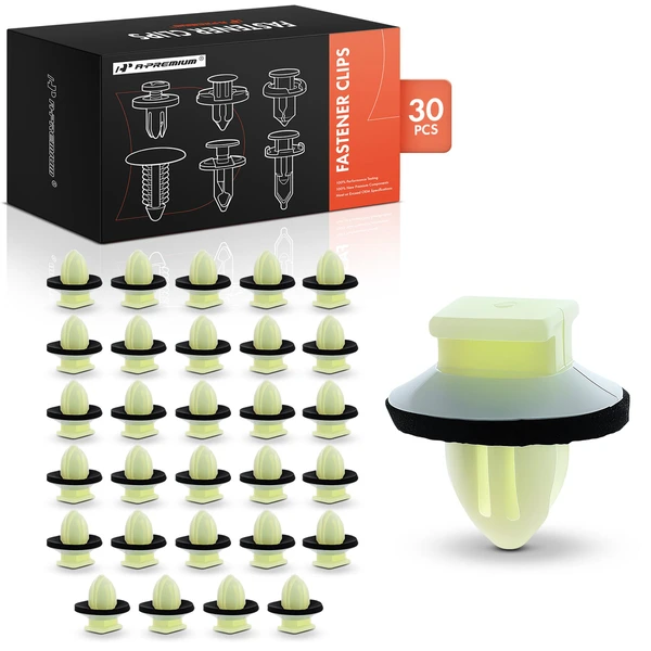 2007-2017 Lexus LS460 30 Pcs Nylon Yellow Door Rocker Panel Molding Retainer Clip A-Premium APRCF2139