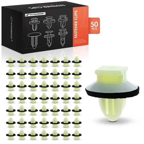 50 Pcs Nylon Yellow Door Rocker Panel Molding Retainer Clip A-Premium APRCF2140