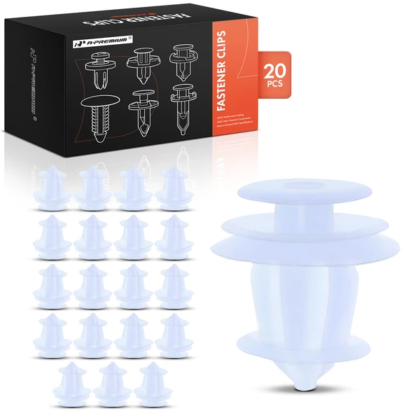 2010-2015 Lexus RX450h 20 Pcs Nylon White Door Panel Retainer Clip A-Premium APRCF2144